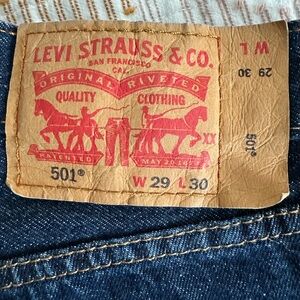 Levi's Classic Straight Blue Jeans